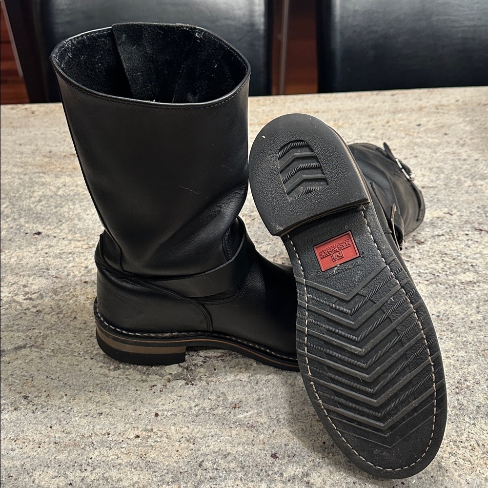 Mason Black Leather Engineer Boot - image 5